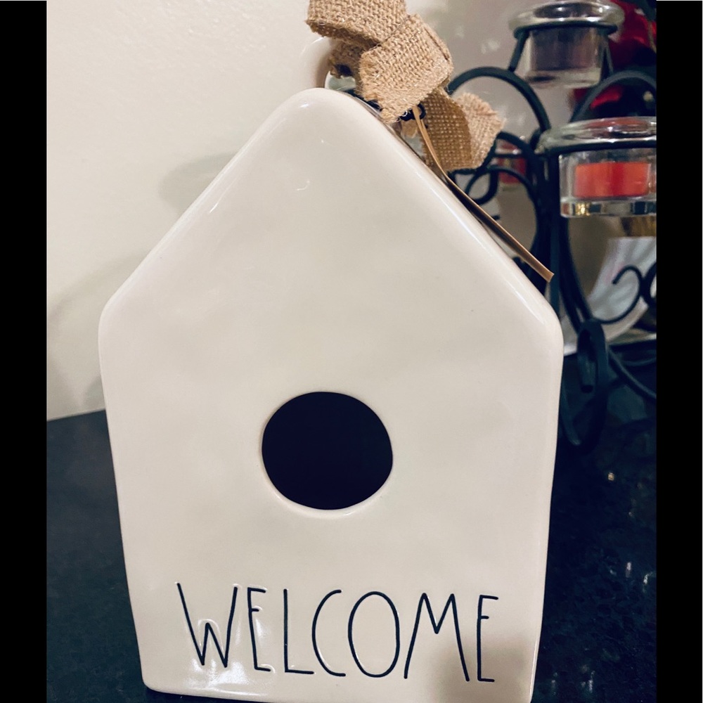 New Rae Dunn Welcome birdhouse